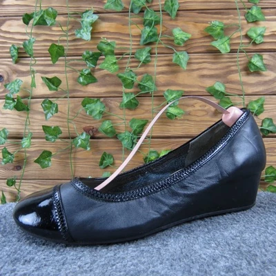 Zapato de vestir Cole Haan Elsie para mujer 9,5 negro charol puntera cuña cómodo Foto 1 de 4