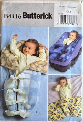 PATRÓN BUTTERICK 4416 POLAR BEBÉ ARTÍCULOS PARA HACER SIN CORTAR FF 2004 Foto 1 de 2