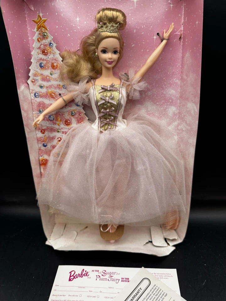 Boneca Barbie “Fada da Ameixa do Açúcar” Vintage Mattel 1996 O Quebra-Nozes Caixa Danificada - Imagem 1 de 4