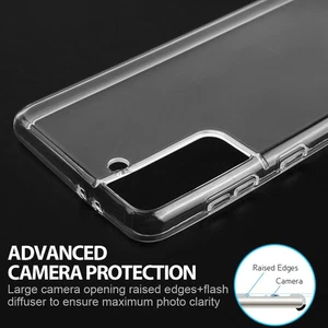 For Samsung Galaxy S22 Clear TPU Flexible Rubber Silicone Slim Skin Case Cover - Picture 1 of 5