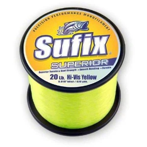 Superior 1/4-Pound Spool Size Fishing Line (Yellow, 15-Pound) - Picture 1 of 4