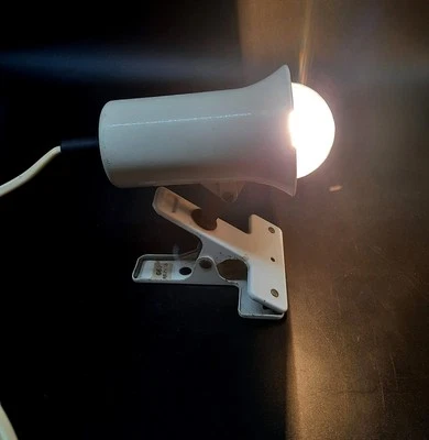 Spot industriel vintage Spot à pince Lita 1950-70 Fonctionne - Photo 1/4