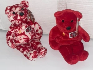 NEW 1999 STEVE YOUNG #8 SET REGULAR & VARIANT SALVINO'S BAMMERS NFL BEANIE BEARS - Picture 1 of 2