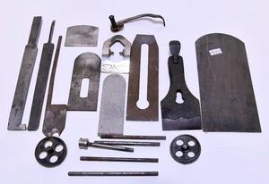 LOT OF VINTAGE WOOD PLANE PARTS STANLEY + - Picture 1 of 12