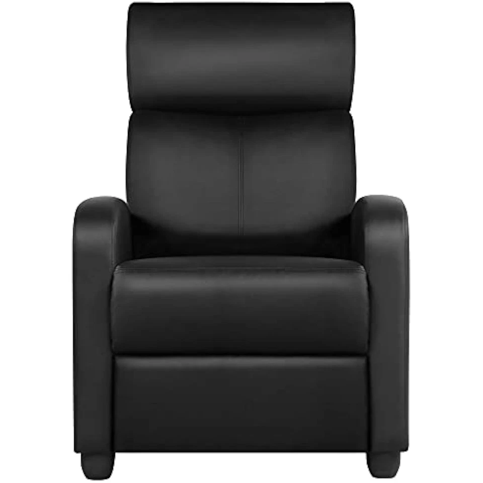 Asiento de cine en casa silla reclinable de cuero de PU moderna sala de estar individual Foto 1 de 1