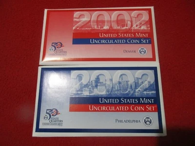 2002 P&D US Mint Set.    With envelopes of Issue.                      #MF-5132 - Image 1 of 2