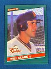 1986 Donruss The Rookies Will Clark Baseball Card #32 SEALED SET BREAK