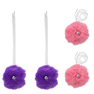 2 paia lacci per pattini da pattini per bambini pattini a rotelle poms lacci per scarpe - Foto 1 di 12