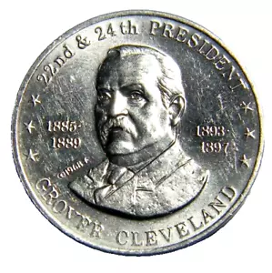 1968-f Grover Cleveland Shell's Mr. President ficha de juego de monedas (022318) - Imagen 1 de 3