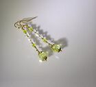 Vintage Handmade Glass Crystal Earrings – Lemon & Pearl
