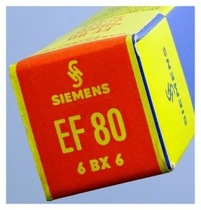 EF80 Pentode, malla. Un tubo de radio de Siemens. ID21352 - Imagen 1 de 2