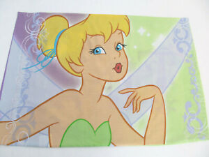 Disney Tinkerbell Pillowcase Single Tink Standard Size Large Print R1