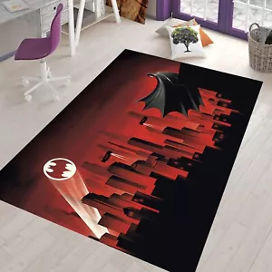 Batman Teppich 9, Lüfterteppich, Flächenteppich, rutschfester Bodenteppich, Kinderteppich, Superhelden - Bild 1 von 7