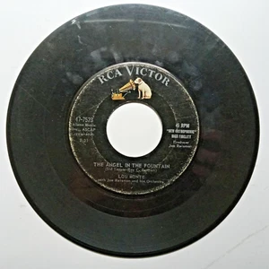 45 RPM Record   LOU MONTE SOLO PER TE / The Angel In The Fountain  G/VG - Picture 1 of 3