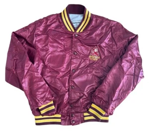 Vintage Swingster ASU Satin Bomber Jacket Size Medium Red  - Picture 1 of 6