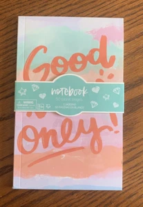 GOOD VIBES ONLY ** 50 Blank Pages Notebook 8"x5" / New - Picture 1 of 3