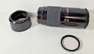 Minolta AF Lens 70-210 MM Zoom w/sun hood, HOYA 55mm Skylight(1B) Filter - Picture 1 of 20