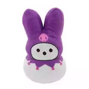 2025 PEEPS X HELLO KITTY Strawberry Scented KUROMI 6" Plush White/Purple NEW - Picture 1 of 1