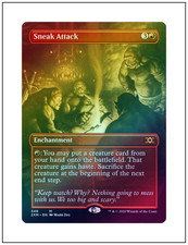 1x Foil Sneak Attack, Borderless, Double Masters, Magic the Gathering MTG
