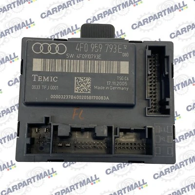 06-08 Audi A6 Quattro Front Left Driver Side Door Control Module 4F0959793E OEM - Image 1 of 4