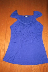 M ❤️ CABLE GAUGE ❤️ TEE SHOP TANK TOP ❤️ FANCY CUTE SEXY ❤️PURPLE GREAT SUMMER - Picture 1 of 3