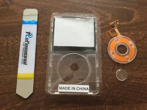 CLEAR Front Faceplate Housing Panel Clickwheel Button iPod 5th Video 30/60/80GB - Picture 1 of 12