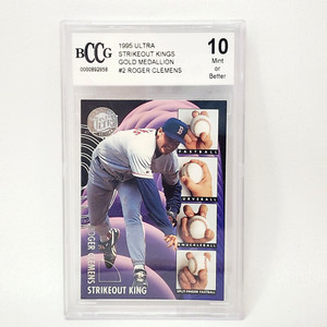 1995 Fleer Ultra Edition Strikeout King Roger Clemens Boston Red Sox BCCG Graded