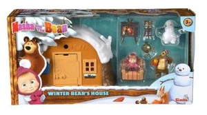 SIMBA MASHA E ORSO PLAYSET WINTER BEAR'S HOUSE CON ACCESSORI CASA SULLA NEVE - Foto 1 di 2