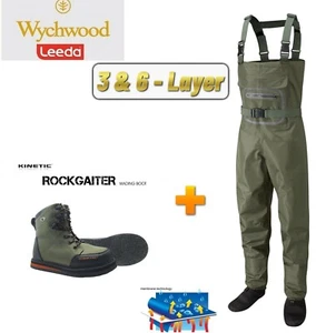 Pantalón de baño transpirable Wychwood / Leeda Profil + RockGaiter 46/47 - Imagen 1 de 1