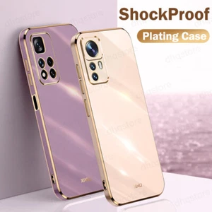 Case For Xiaomi 14T 13T Pro Redmi Note 14 13 12 Pro Plating Silicone Soft Cover - Picture 1 of 18