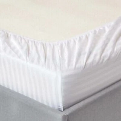 Twin/Full/Queen/King Comfort 1-Piece 400TC Fitted Sheet - EXTRA SOFT DEEP SHEETS - Image 1 of 2