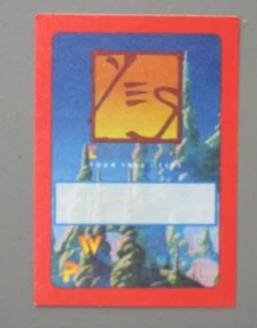 Yes backstage pass satin sticker Full color Printed by OTTO ! - Picture 1 of 1