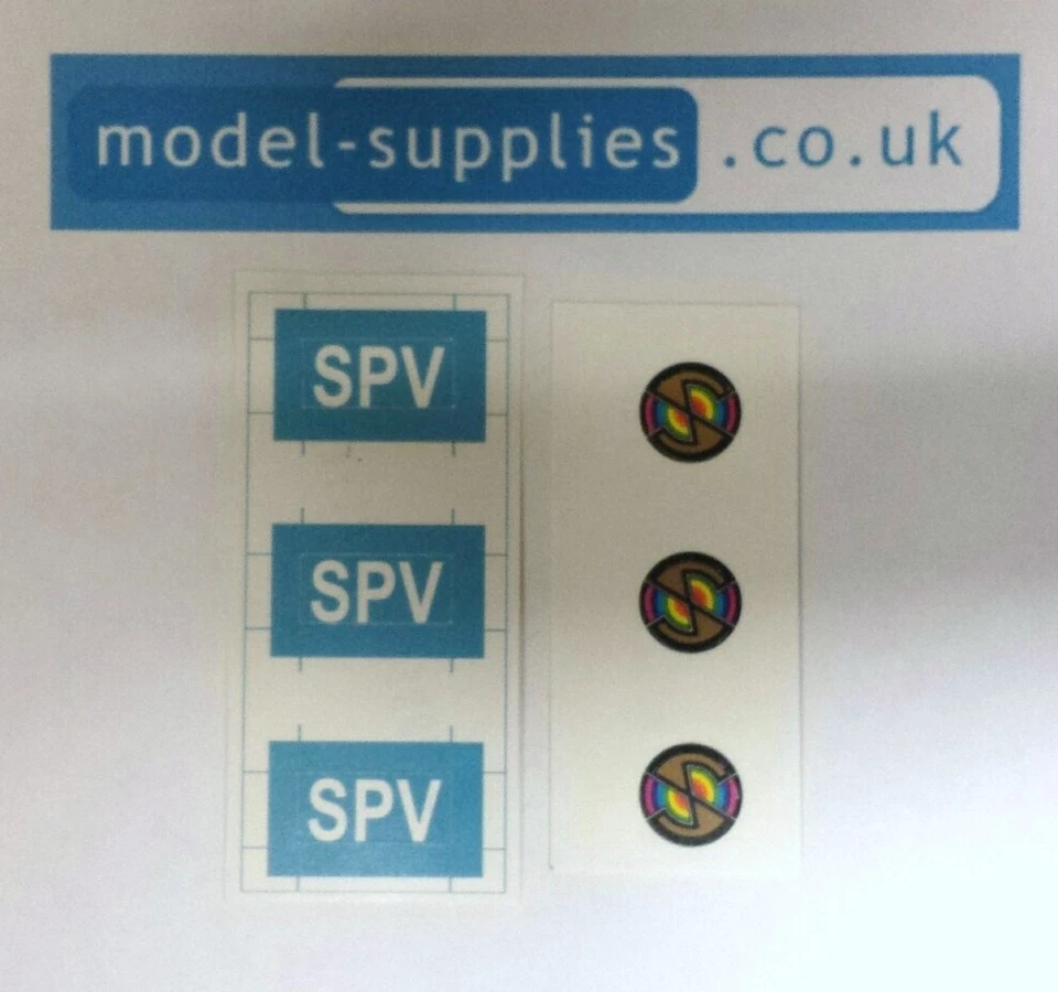 Dinky 104 Captain Scarlet SPV Reproduction Stickers Set