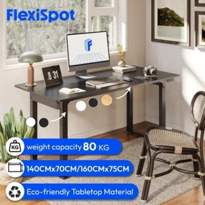 FLEXISPOT 4 Legs Standing Desk Adjustable Height Desk with Splice Board Home - Picture 1 of 40