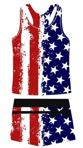4th of July Swimsuit Girls American Flag Patriotic Bathing Suits for Girls Fa... - Picture 1 of 2