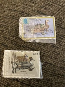 (2) Vintage Federal Migratory Bird Hunting Stamps - Picture 1 of 2