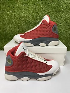 Air Jordan 13 Red Flint Retro Size 9.5 Mens White Grey Sneakers 2021 DJ5982-600 - Picture 1 of 9