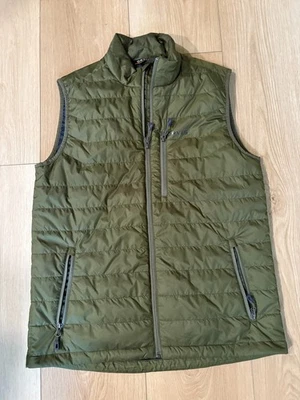 ORVIS Men's M Medium Quilted Vest Puffer Insulated Full Zip Olive Green - Image 1 of 4