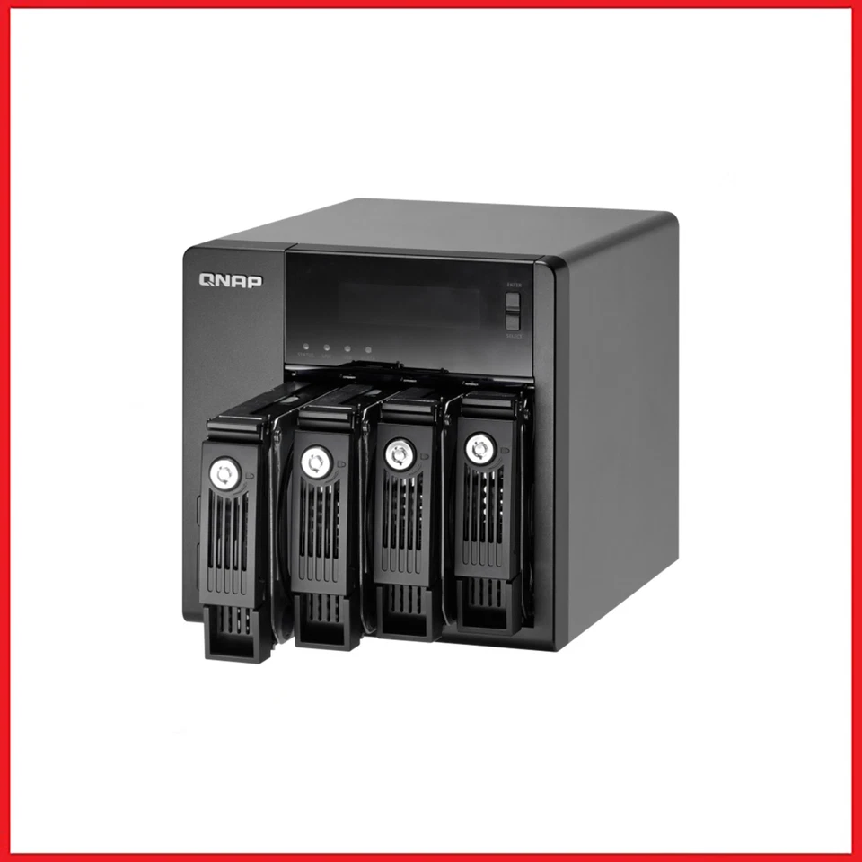Qnap TS-469 Pro Turbo NAS 3x 3TB HDD - 4-Bay Network Attached Storage Server - Image 1 of 4