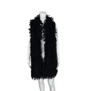 Eileen Fisher Mohair Knit Sweater Vest Black - Large - Picture 1 of 14
