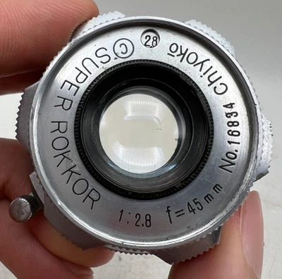 Lente de cámara Chiyoko Minolta Super Rokkor C 45 mm F2,8 M39 tornillo/montaje LTM Foto 1 de 4