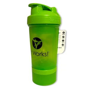 It Works ProStak Blender Bottle with Tray & Storage~BPA Free~16oz. New - Picture 1 of 4