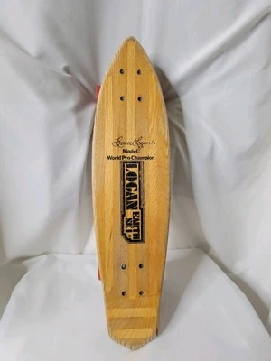 De colección 1977 Bruce Logan Earth esquí madera monopatín Bennett Pro camiones ruedas Foto 1 de 4