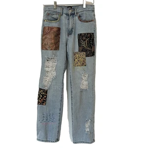 Urban Outfitters Bdg Jeans Patchwork Damen Größe 27 Cottagecore Festival - Bild 1 von 9