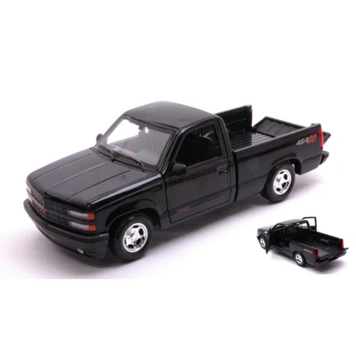 CHEVROLET 454 SS PICK-UP 1993 BLACK 1:24 Maisto Auto Stradali Modellino Nuovo - Immagine 1 di 3