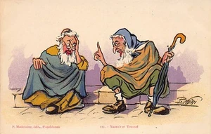 Judaica - MOROCCO - Caricatures by P. Néri - Jacob and Joseph - Publ. P. Madelei - Picture 1 of 2