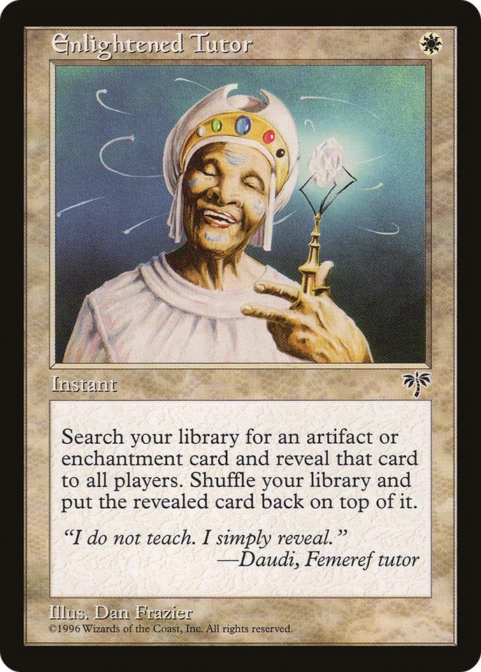 Enlightened Tutor X (1) MTG Mirage Excellent/Near Mint - U14 - 4RCards - Image 1 of 1