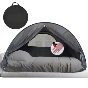 LEEDOR Tenda Letto Pop Up Doppia Misura Privacy Sonno Tettoia per Bambini Adulti Interno - Foto 1 di 1