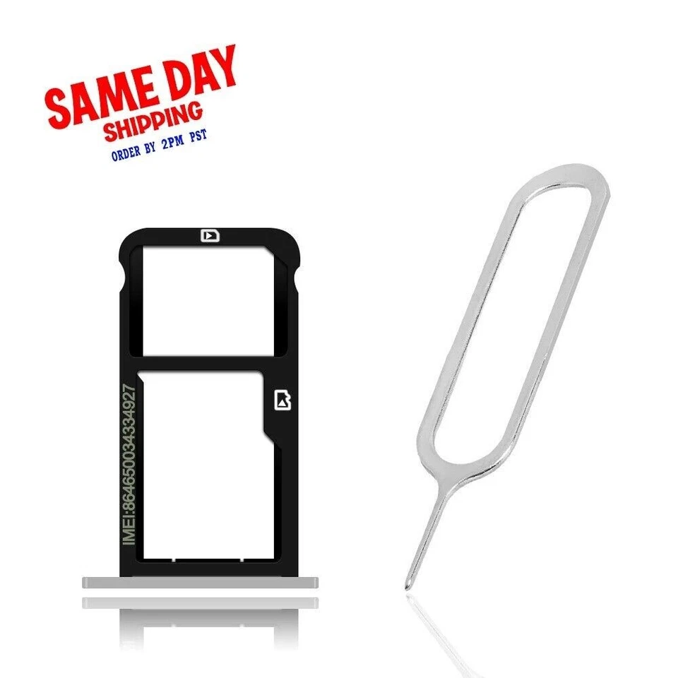 2in1 SIM and Memory Card Tray Holder SIM Pin for ZTE Blade Z Max Z982 USA Seller - Image 1 of 1