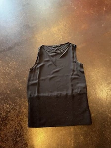 Fabiana Filippi Gray Silk Cashmere Monili Trim Top 40 XS - Picture 1 of 9